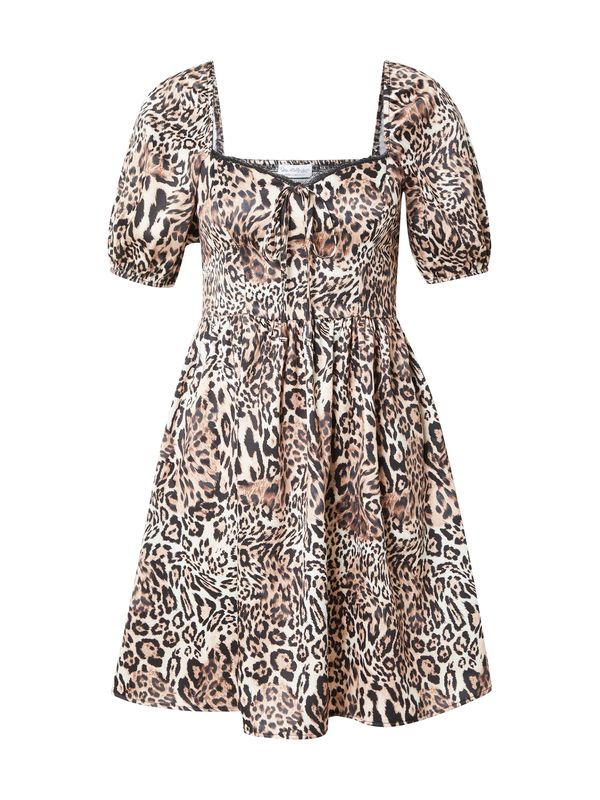 Miss Selfridge Miss Selfridge Obleka  rjava / črna / bela