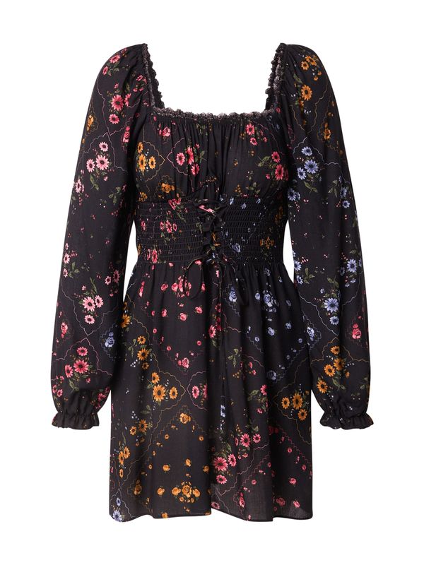 Miss Selfridge Miss Selfridge Obleka  svetlo modra / oranžna / pitaja / črna