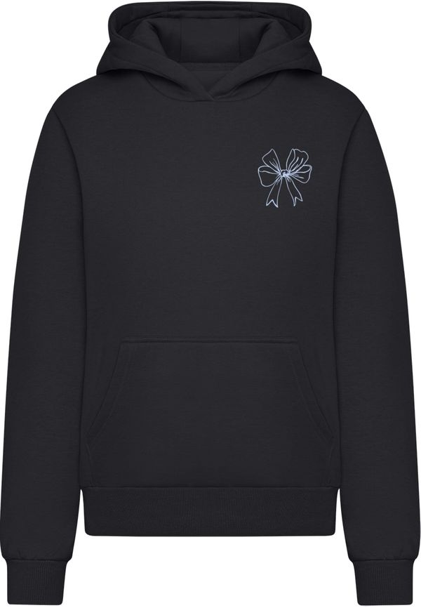 Miss Tee Miss Tee Majica 'Good Vibes Bow'  črna / bela