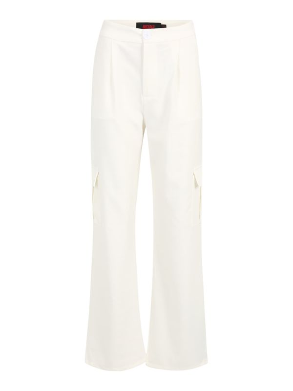 Misspap Misspap Hlače z naborki  bela