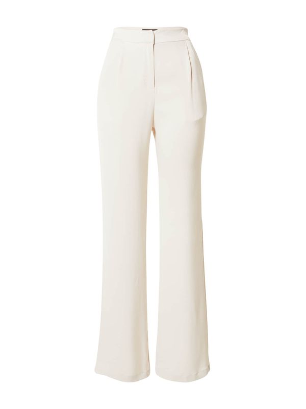 Misspap Misspap Hlače z naborki  kremna