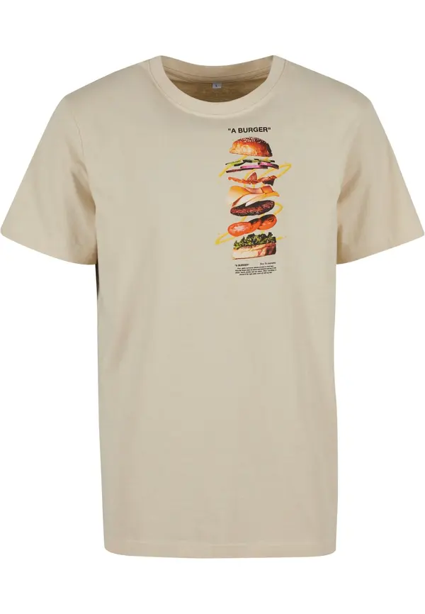 Mister Tee Mister Tee Majica 'A Burger'  pesek / rumena / temno zelena / rdeča
