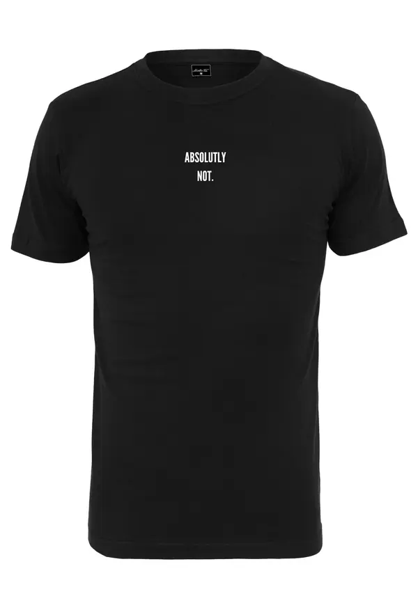 Mister Tee Mister Tee Majica 'Absolutely Not'  črna / bela