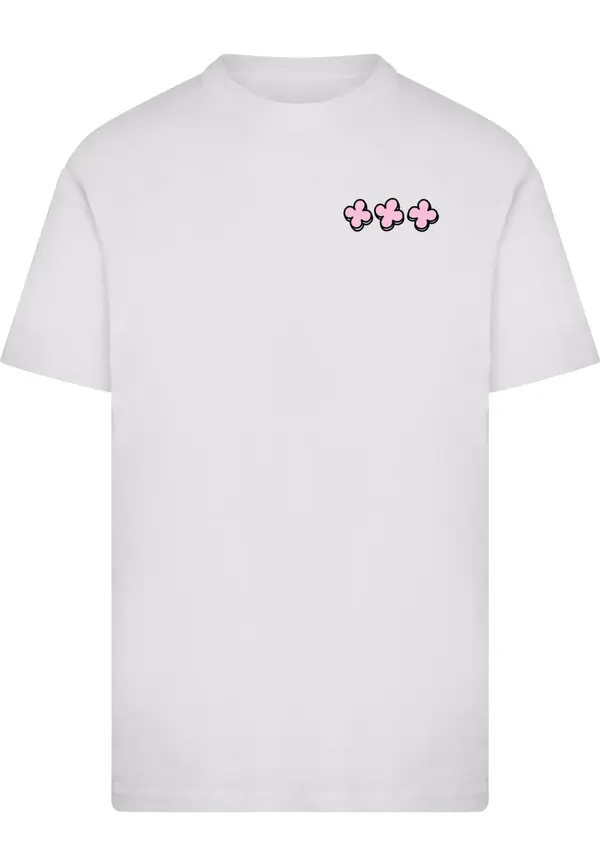 Mister Tee Mister Tee Majica 'All Or Nothin Chain'  roza / črna / bela