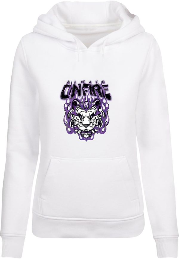 Mister Tee Mister Tee Majica 'Always On Fire'  siva / temno liila / črna / bela