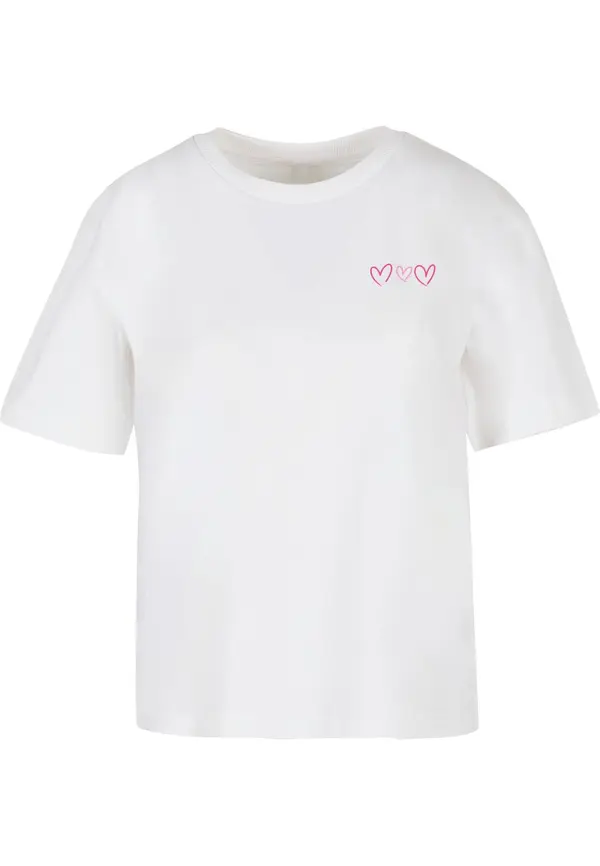 Mister Tee Mister Tee Majica 'Always Trust Your Heart'  roza / svetlo roza / črna / bela