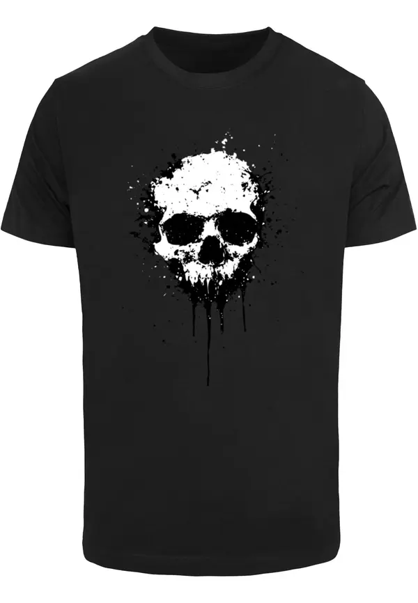Mister Tee Mister Tee Majica 'Artsy Skull'  črna / bela