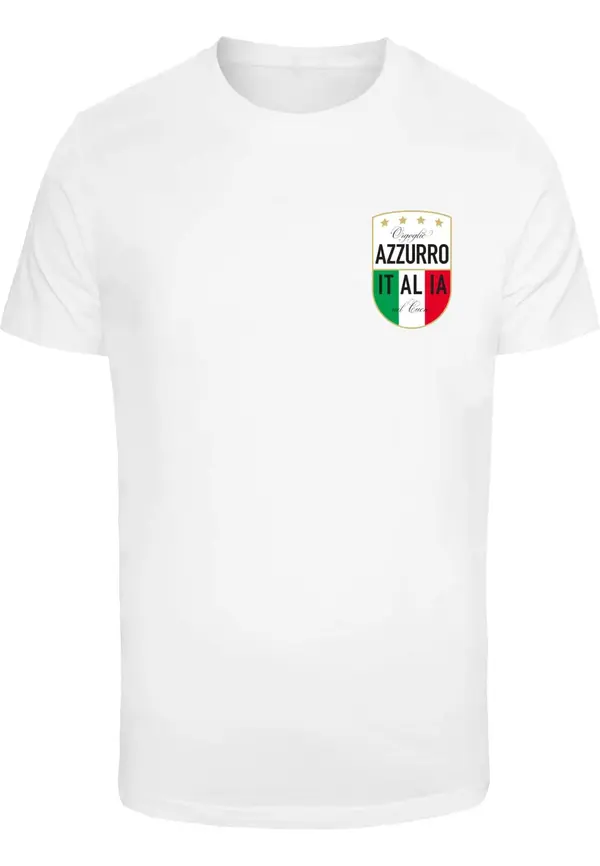 Mister Tee Mister Tee Majica 'Azurro Italia'  zlata / travnato zelena / ognjeno rdeča / bela