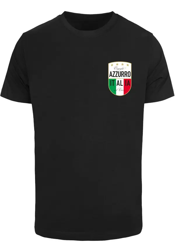 Mister Tee Mister Tee Majica 'Azurro Italia'  zlata / zelena / črna / bela
