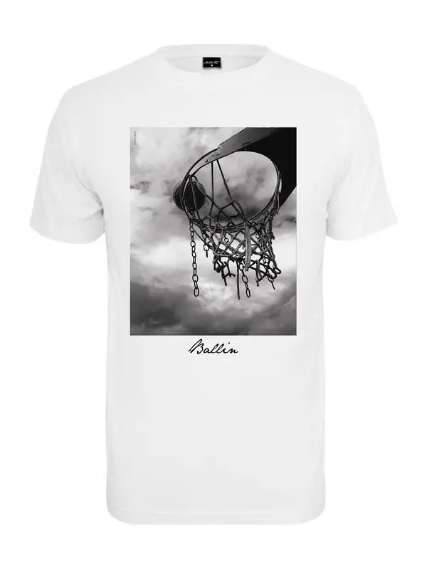 Mister Tee Mister Tee Majica 'Ballin 2.0'  siva / temno siva / črna / bela
