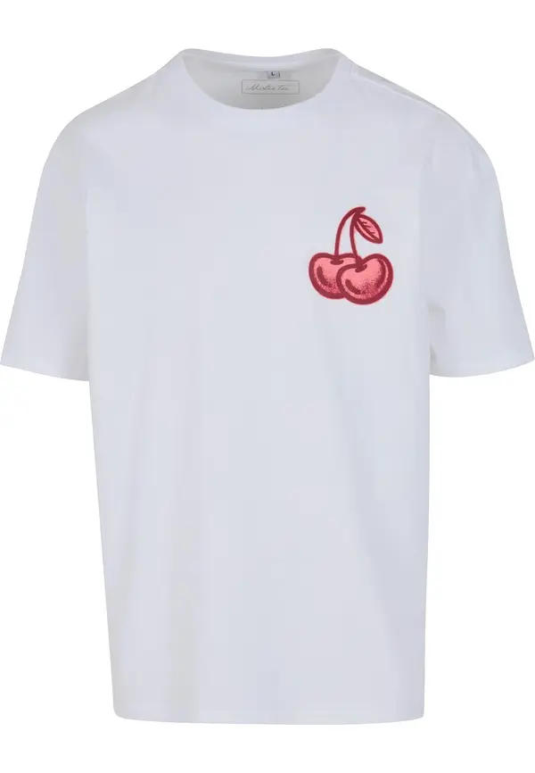 Mister Tee Mister Tee Majica 'Cherry Good'  roza / rdeča / črna / bela