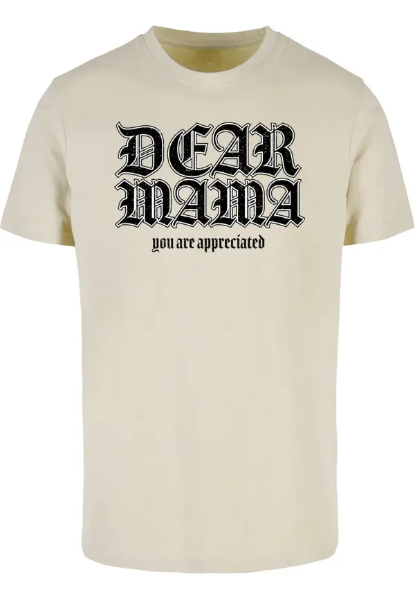 Mister Tee Mister Tee Majica 'Dear Mama'  pesek / črna