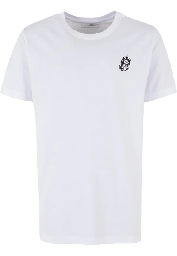 Mister Tee Mister Tee Majica 'Dice Fire EMB Tee'  črna / bela