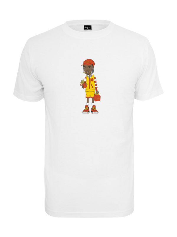 Mister Tee Mister Tee Majica 'Employee'  rjava / rumena / rdeča / bela