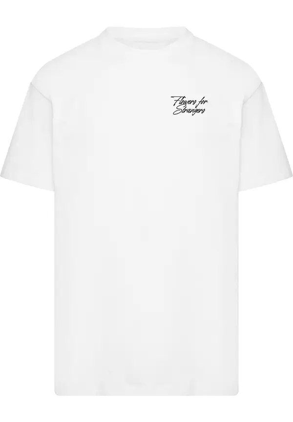 Mister Tee Mister Tee Majica 'Flowers For Strangers'  rumena / temno zelena / roza / bela