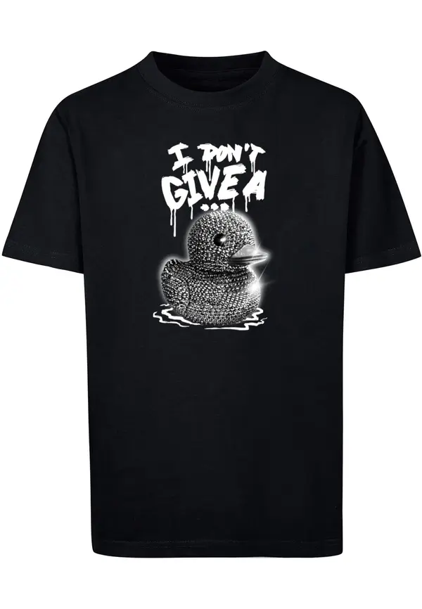 Mister Tee Mister Tee Majica 'I Don't Give A'  siva / črna / bela