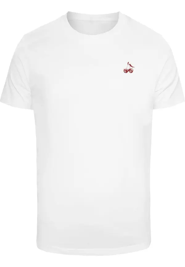 Mister Tee Mister Tee Majica 'Life´s Sweet Cherries'  češnjevo rdeča / bela