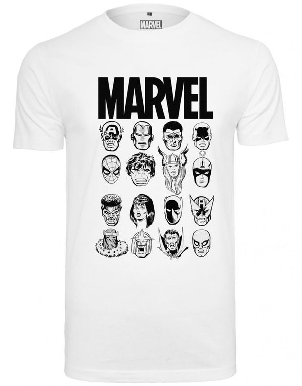 Mister Tee Mister Tee Majica 'Marvel Crew Tee'  črna / bela