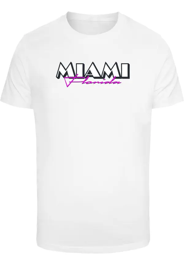 Mister Tee Mister Tee Majica 'Miami Florida'  lila / črna / off-bela
