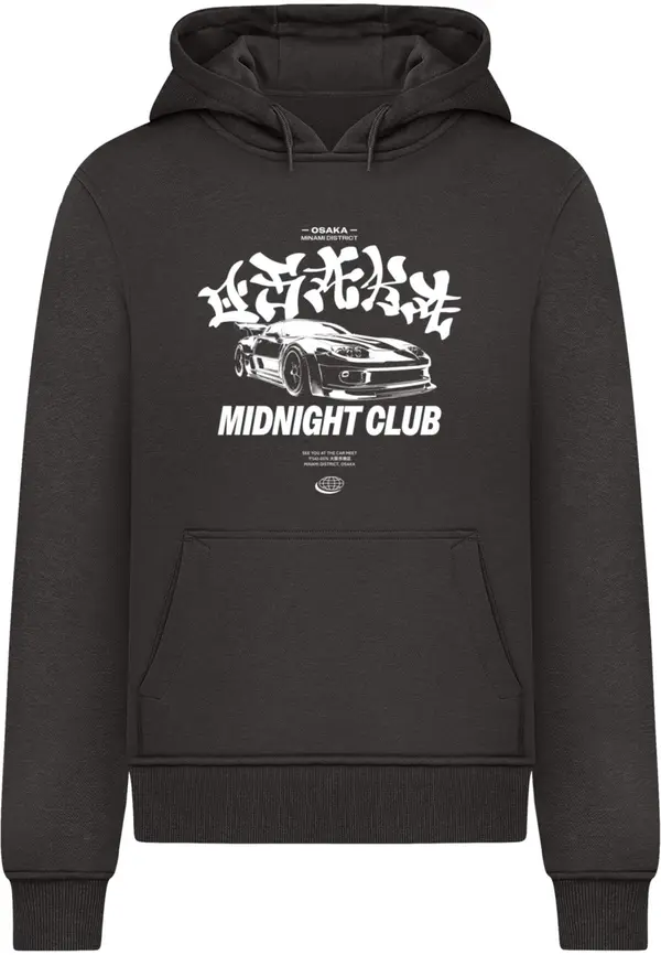 Mister Tee Mister Tee Majica 'Midnight Racing Club'  črna / bela