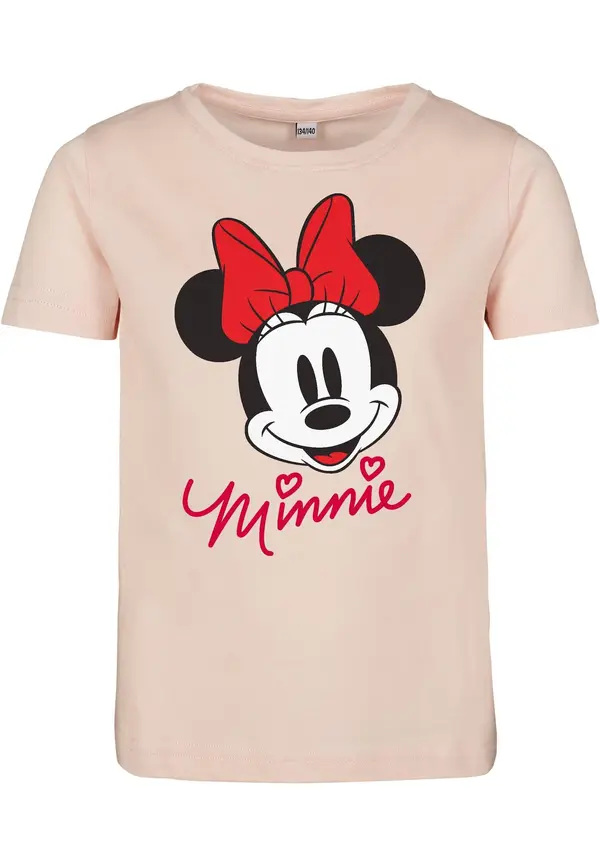 Mister Tee Mister Tee Majica 'Minnie Mouse'  puder / ognjeno rdeča / črna / bela