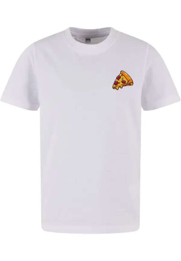 Mister Tee Mister Tee Majica 'Pizza Love'  temno rumena / rdeča / črna / bela