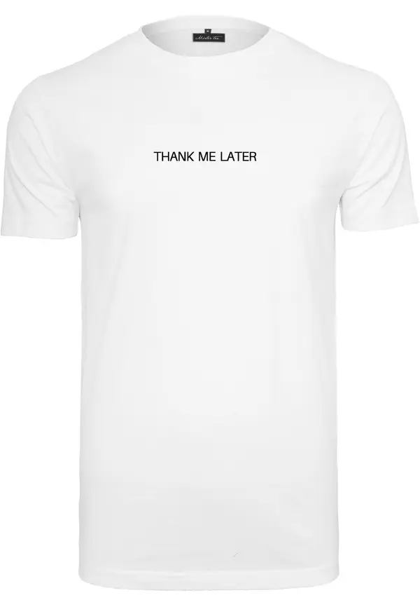 Mister Tee Mister Tee Majica 'Thank Me Later'  črna / bela