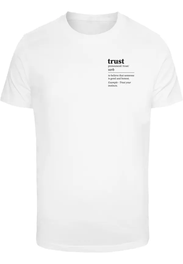 Mister Tee Mister Tee Majica 'Trust Definition'  črna / bela