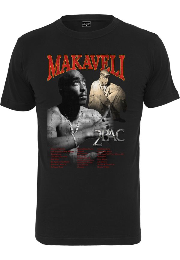 Mister Tee Mister Tee Majica 'Tupac Makaveli'  siva / svetlo rdeča / črna