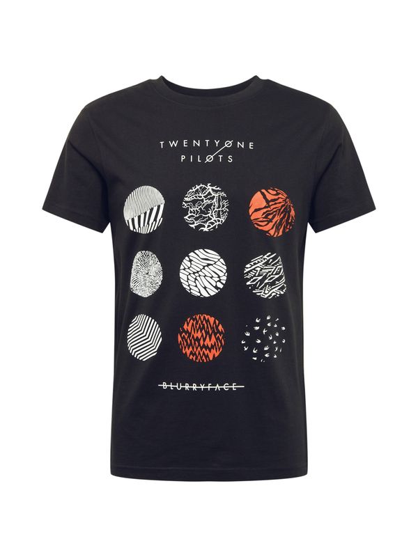 Mister Tee Mister Tee Majica 'Twenty One Pilots'  svetlo oranžna / črna / bela