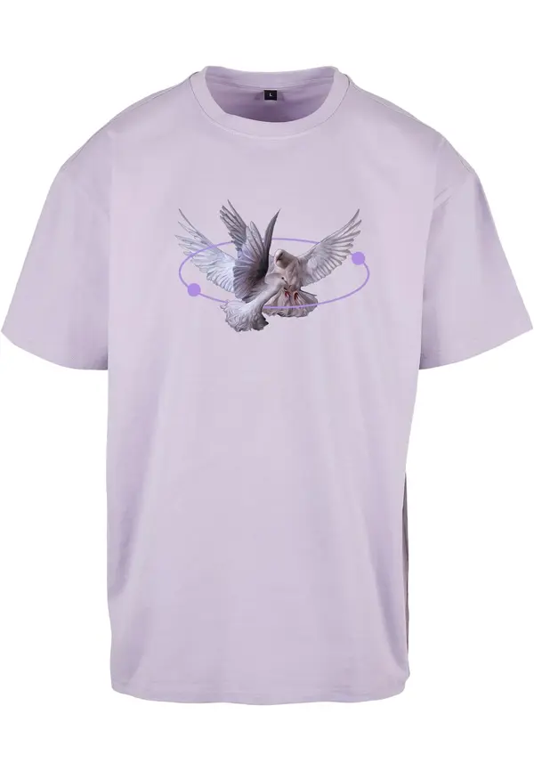 Mister Tee Mister Tee Majica 'Vive la Liberte'  pastelno modra / siva / svetlo lila / bela