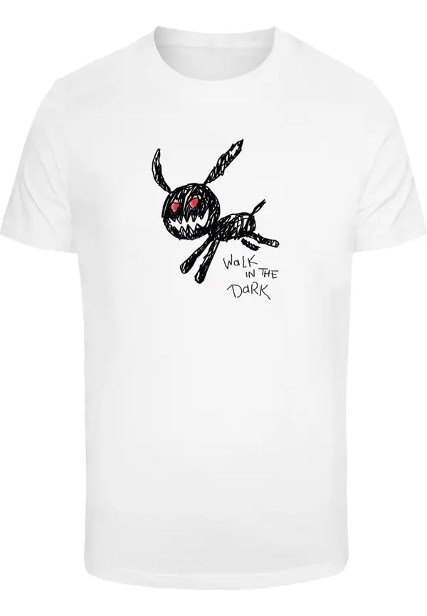Mister Tee Mister Tee Majica 'Walk In The Dark'  črna / bela