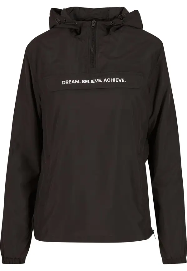 Mister Tee Mister Tee Prehodna jakna 'Dream Believe Achieve'  črna / bela