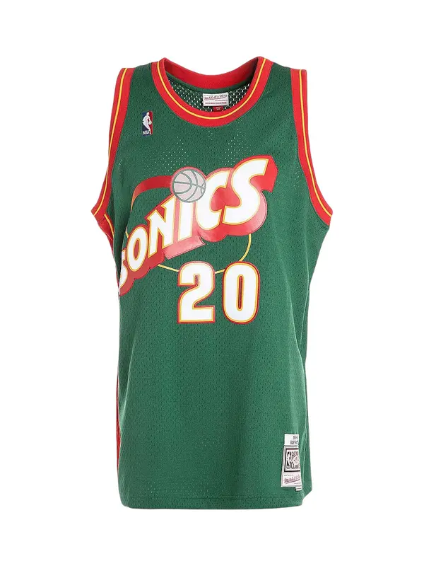 Mitchell & Ness Mitchell & Ness Dres 'NBA SS G.P 95-96'  zelena / rdeča / volneno bela