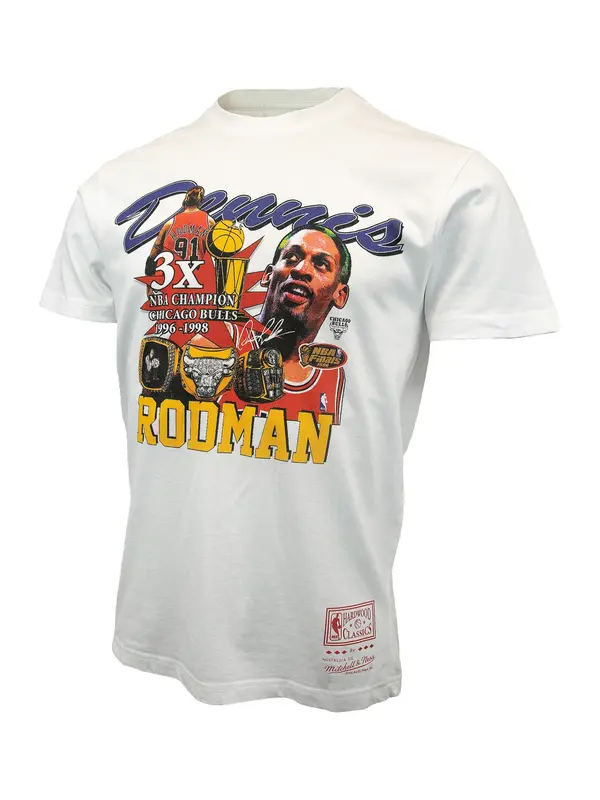 Mitchell & Ness Mitchell & Ness Funkcionalna majica 'Chicago Bulls NBA Rodmann'  marine / rumena / rdeča / bela