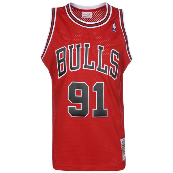 Mitchell & Ness Mitchell & Ness Funkcionalna majica 'DENNIS RODMAN'  ognjeno rdeča / črna / bela