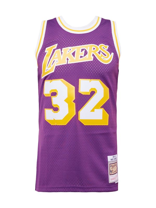 Mitchell & Ness Mitchell & Ness Funkcionalna majica 'LOS ANGELES LAKERS - MAGIC JOHNSON'  zlato-rumena / jajčevec / bela