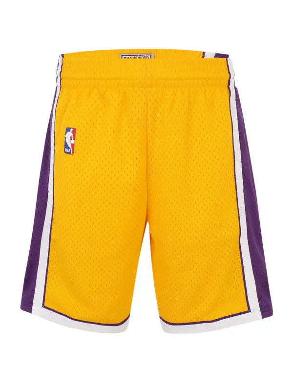Mitchell & Ness Mitchell & Ness Hlače 'LOS ANGELES LAKERS'  zlato-rumena / temno liila / bela
