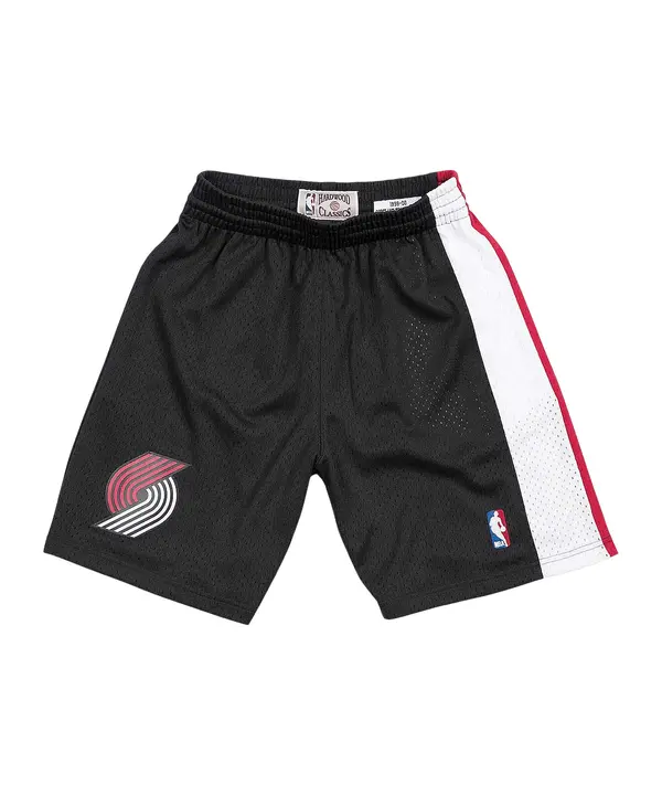 Mitchell & Ness Mitchell & Ness Hlače  rdeča / črna