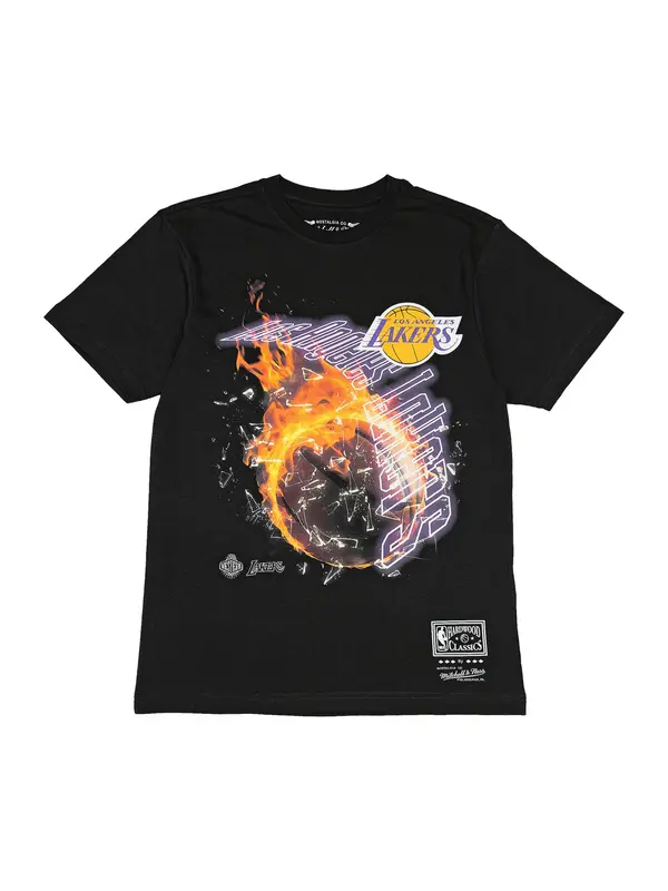 Mitchell & Ness Mitchell & Ness Majica 'Los Angeles Lakers HWC Blaze'  lila / temno oranžna / črna / bela