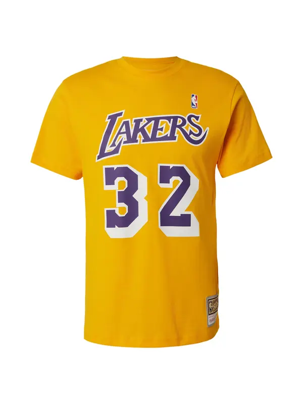 Mitchell & Ness Mitchell & Ness Majica 'NBA LAKERS MAGIC JOHNSON'  zlato-rumena / temno liila / bela