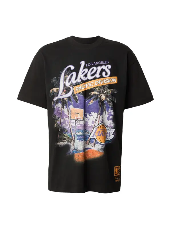 Mitchell & Ness Mitchell & Ness Majica 'NBA PARADISO LOS ANGELES LAKERS'  lila / oranžna / črna / off-bela