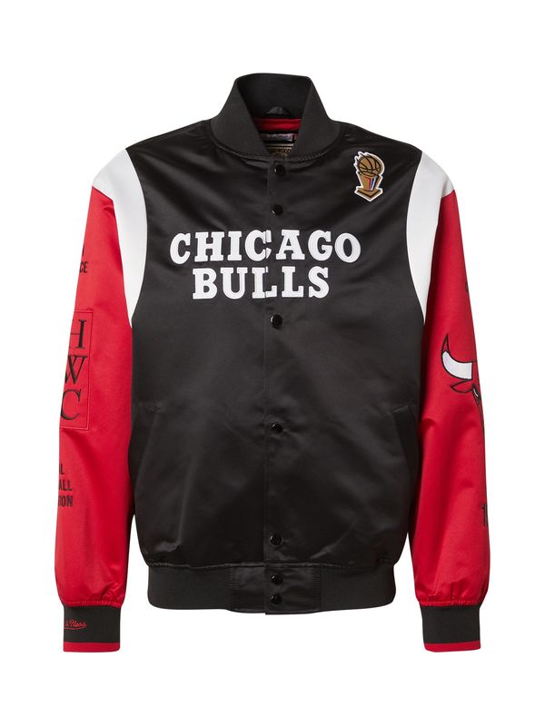 Mitchell & Ness Mitchell & Ness Prehodna jakna 'NBA Team Bulls'  rdeča / črna / bela