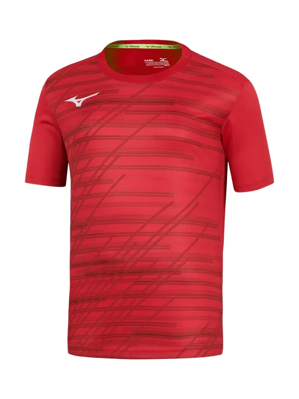 MIZUNO MIZUNO Funkcionalna majica  rdeča / temno rdeča / bela