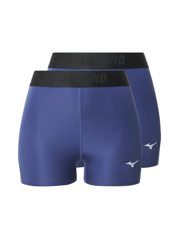 MIZUNO MIZUNO Športne hlače 'Core Impulse'  marine / bela
