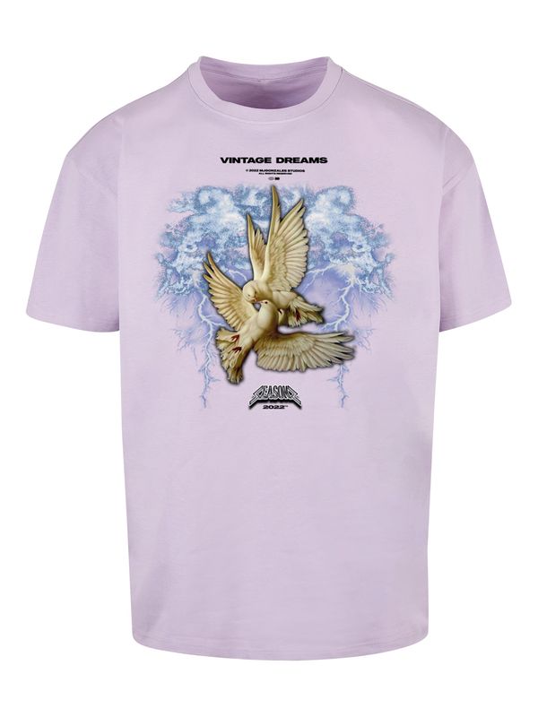 MJ Gonzales MJ Gonzales Majica 'VINTAGE DREAMS'  temno bež / modra / pastelno lila / črna