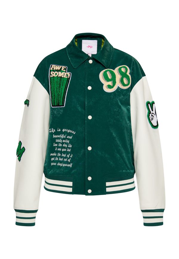 MO MO Prehodna jakna  zelena / bela