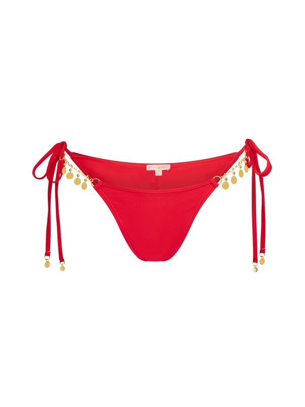 Moda Minx Moda Minx Bikini hlačke 'Valentina Coin Tie Side'  rdeča