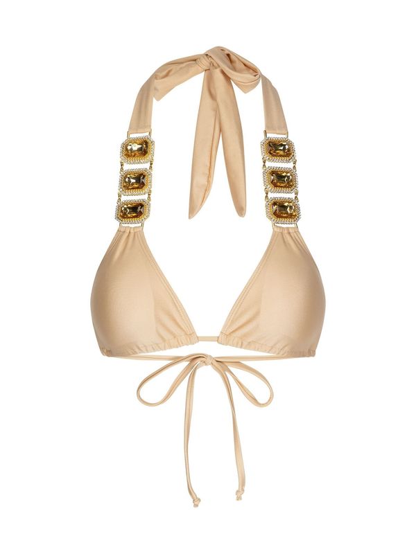 Moda Minx Moda Minx Bikini zgornji del  šampanjec / zlata / transparentna