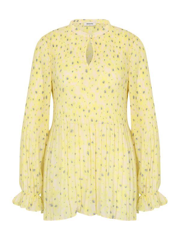 modström modström Bluza 'Cruz'  bež / pastelno rumena / siva